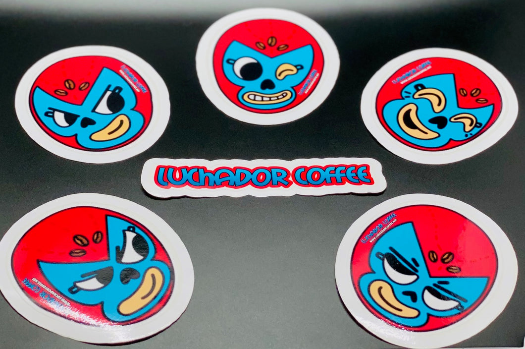Lucha-Moji Stickers Collection (6 Pack)